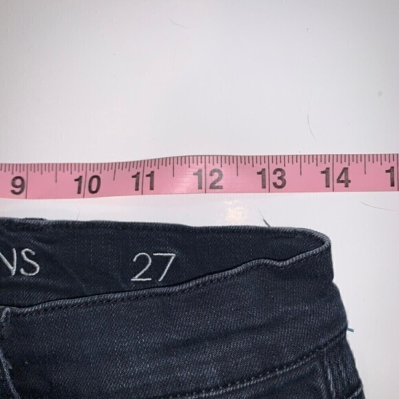 ANTHROPLOGIE Womens Jeans Size 27 Made In Heaven Black Skinny - Picture 4 of 7